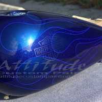 Reference s0826 - Candy Blue Metalflake Flames