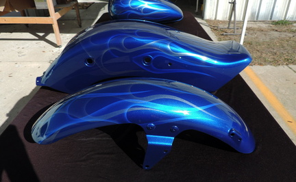 11 left side fenders candy blue