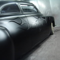 14 airbrushed gloss black flames