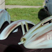 Signature Set #198 - Patina / Distressed look paint set for Standard Softail