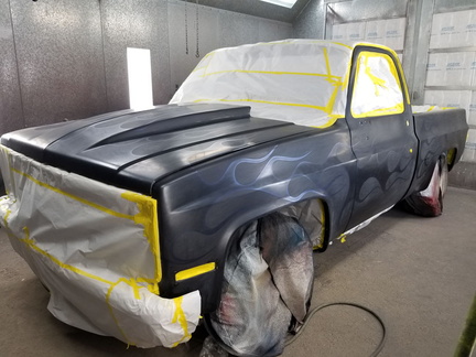 Chevy square body ghost flames