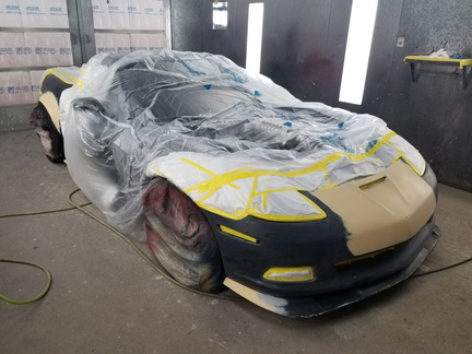2007 Corvette ready for black basecoat paint