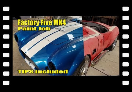 Paint job done on a  Factory Five MK4 Cobra replica