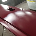 2007 Chevy Silverado tailgate sprayed with basecoat