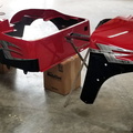 07 golfcart two-tone red black silver shaded graphics