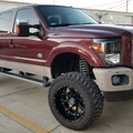 Ford F250 - Before trim and flares repainted dark gray