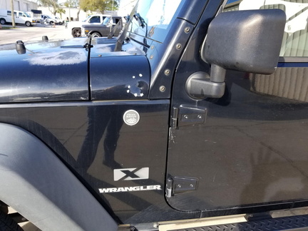 2008 Jeep Wrangler BEFORE repainting black