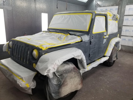 2008 Jeep Wrangler ready to be painted