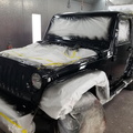 2008 Jeep Wrangler after black base clearcoated