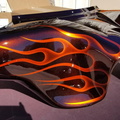 Road King Candy Tangerine Ghost Flames and Metallic basecoat