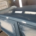 1974 Ford Bronco after topper was painted and cleared
