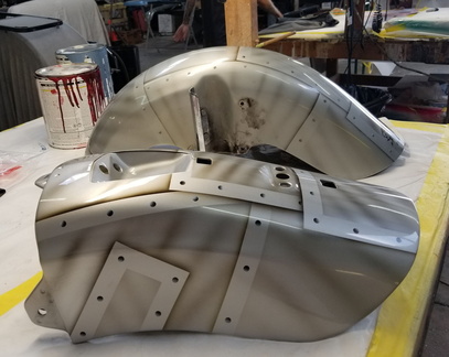 Honda Valkyrie - fender painted to match front fender