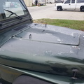 1995 Jeep BEFORE hood repair and repaint