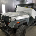 1995 Jeep stripped hood before priming