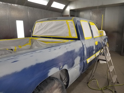 2004 Chev Silverado masked up before painting