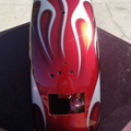 Candy Red Fade Silver Flames
