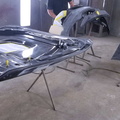 2018 BMW M4 bumpers and hood underside BEFORE paint