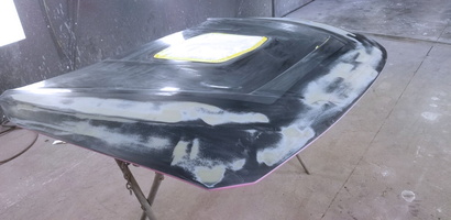 2018 BMW hood BEFORE painting