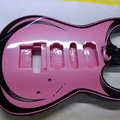 Electric Guitar - pink pearl with black and silver accents