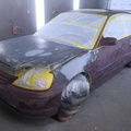 2002 Honda Civic - prepped and masked up for paint