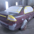 2002 Honda Civic - prepped and masked up for paint