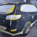 2012 Hyundai Santa Fe prepped and masked up for paint