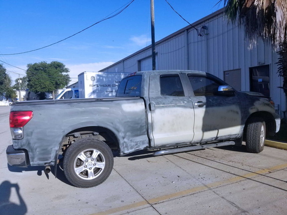 2007 Toyota Tundra prepped, bodyworked and primed