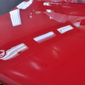 1984 Fiat red basecoat clearcoated