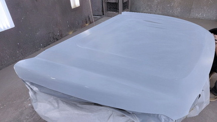 2015 GMC Yukon hood primed and ready for paint