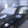 2016 Chrysler 300 - black diamond sprayed over the black basecoat