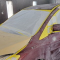 2012 Mazda masked up for paint