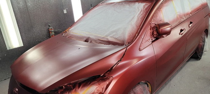 2012 Mazda basecoat sprayed